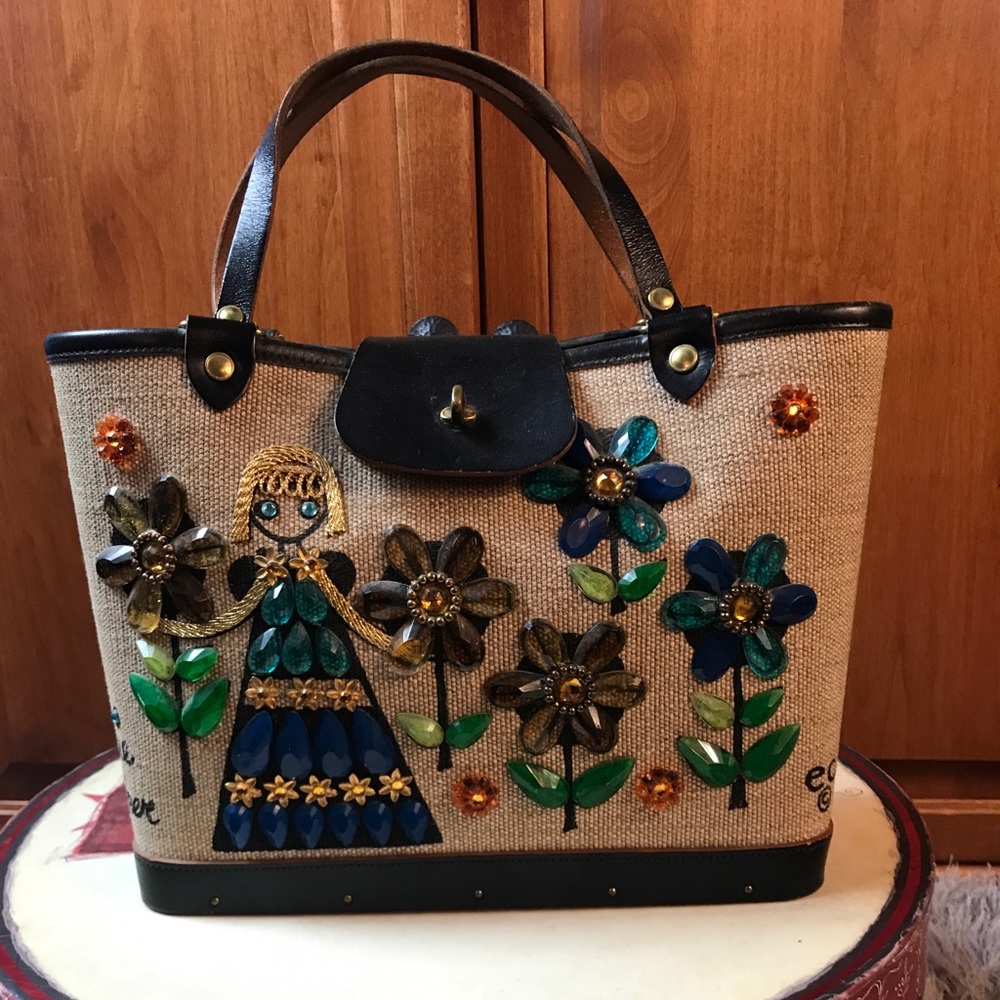 1960’s Vintage Retro Jeweled handbag Edin Collins